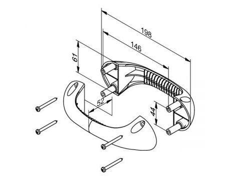 Madlo obojstranné FF 639BL