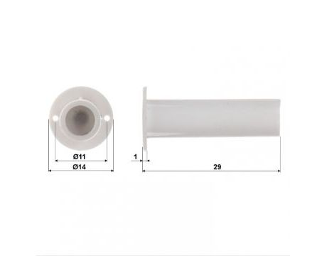 Valcovitý magnetický kontakt KN-CA39Q