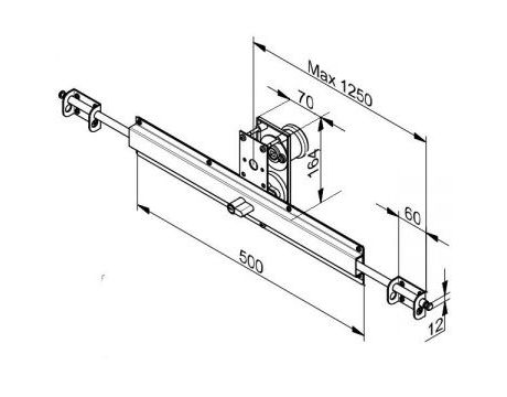 Vonkajší zámok FLEXIFORCE 645-40BL