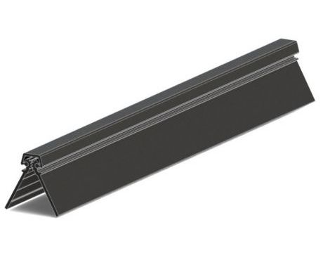 Hliníkový dverový pánt - čierny - L=2500 mm - PSD