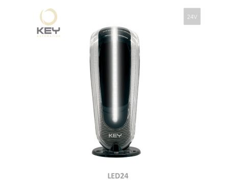 Výstražné LED svetlo KEY ECLIPSE 24 V so zabudovanou anténou