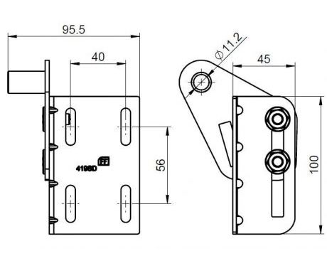Horný držiak kolieska FF 419SD - nastaviteľný