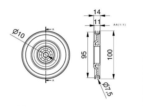 Kladka lanka DOCO 295102 - 100 mm