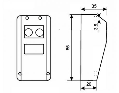 Reflexná bezdrôtová fotobunka Rollkit FTO-15