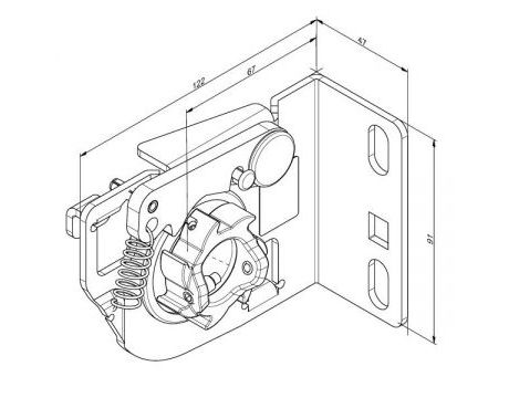 Ochrana prepadnutia pružiny FlexiForce 656STL - ľavá