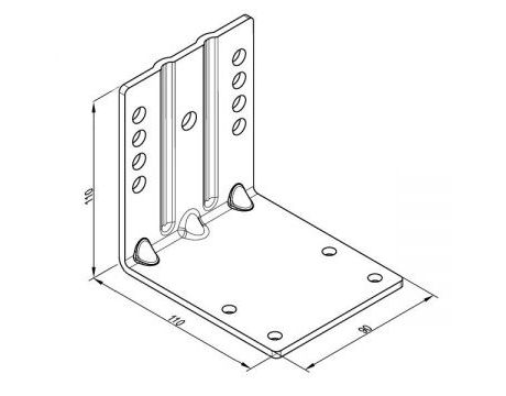 Montážna doska FlexiForce 2090 pre koncový pružinový doraz