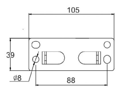 Konzola LiftMaster 012C0788-1 uchytenia dráhy na stenu