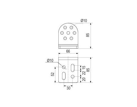 Konzola LiftMaster 041A0355 pre uchytenie pohonu na stĺp