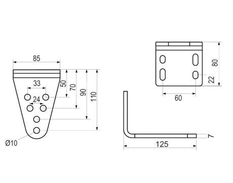 Konzola LiftMaster 041A0303 pre uchytenie pohonu na stĺp