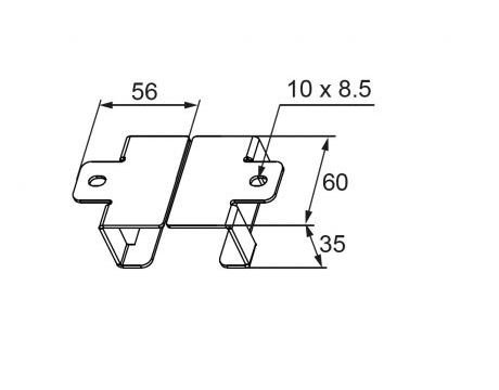 Držiak vodiacej dráhy LiftMaster 041A4036