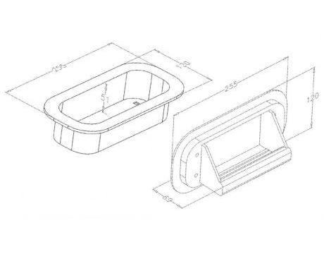 Madlo obojstranné FF 640T