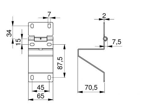 Bočný pánt DOCO 230105
