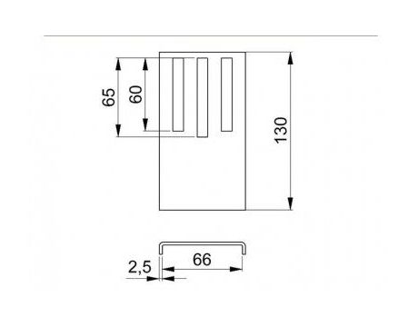 Montážna doska pre pružinový doraz DOCO