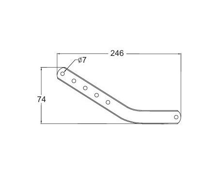 Zahnuté tiahlo LiftMaster 004C320288 - 45 st.