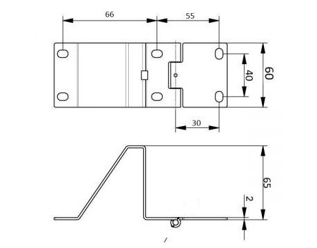 Bočný pánt LP 140x60