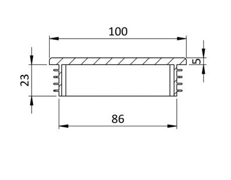 Plastová krytka 100 x 100 mm - antracit