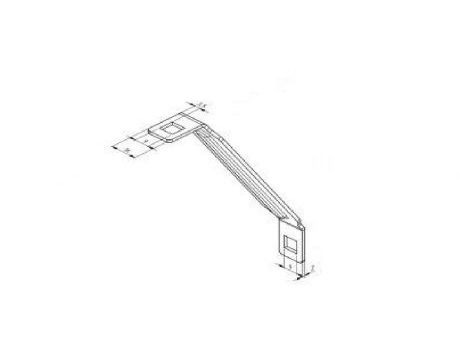 Vzpera závesného profilu DOCO 235502 - 135 mm