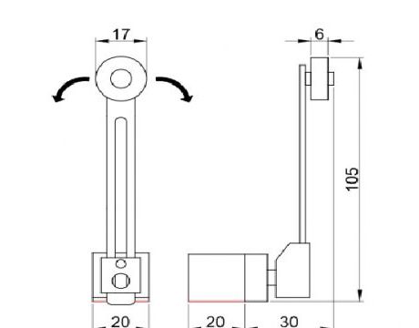 Koncový spínač TRACON ELECTRIC LSME-8108