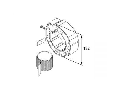 Asymetrický prstenec závesu PWA70