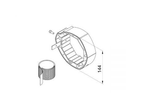 Asymetrický prstenec závesu PWA102