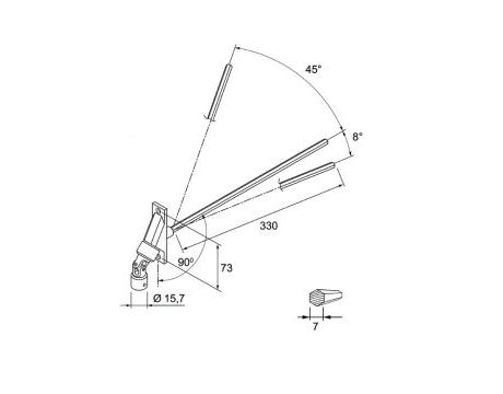 Kardanový kĺb Aluprof PKC90 - 90°
