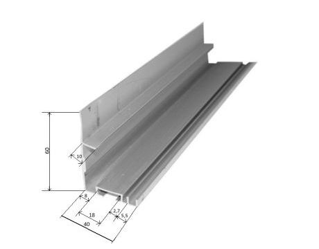 Spodný hliníkový L - profil LP
