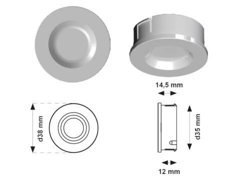 Nástenné dotykové diaľkové ovládanie (tlačidlo) KEY TO1U