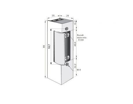 Elektrozámok LUCZNIK 812 - 12 - 24 V AC/DC