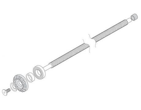Závitová hriadeľ s prevodovou časťou LIFE 5RI0900000 pre pohony OP3 / OP5