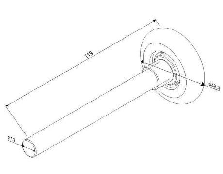 Koliesko L-119mm - PSD 54119